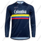 2025 Colombie équipe t-shirt unisexe BMX maillot de cyclisme fédération colombie vtt GYM extérieur Tech chemise hauts d'entraînement maillot de Fitness