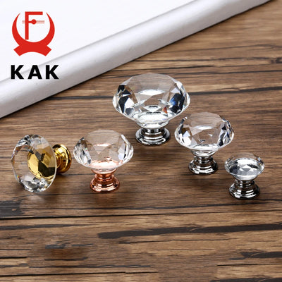 KAK - Poignée de tiroir, armoire, placard, en forme de diamant 20-40mm
