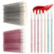 Ensemble de pinceaux à lèvres en cristal, baguettes de brillant à lèvres, applicateurs pour Extension de cils, pinceaux de maquillage, outils de beauté, vente en gros, 300/500 pièces