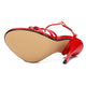 Nouvelles chaussures pour femmes surdimensionnées faux femmes Cross Dressing chaussures amusantes grande taille 37-48 talons hauts fins 13cm à lacets sandales pour femmes