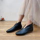 Chaussures Femme 2026 – Bottines Rétro Modernes Grande Taille pour Femme, Bout Pointu Cousu, Faciles à Enfiler, Talon Bas, Chaussures d'Extérieur pour Femme