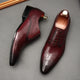 Chaussures provoqué faites à la main pour hommes, chaussures d'affaires de mariage brogues, cuir véritable, mode de luxe, nouveau style britannique, tendance masculine, 2024