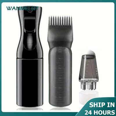 Flcopropriété pulvérisateur applicateur d'huiles essentielles pour la croissance des cheveux, ensemble de peignes de massage du cuir chevelu, outils de soin du cuir chevelu, tous types de cheveux, 1ml, 2 pièces, 3 pièces