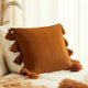 Housse de coussin décorative solide avec glands, taie d'oreiller avec Accent Boho, pour canapé, chambre à coucher, voiture, 1 pièce