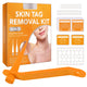 Soins de la peau bandes de caoutchouc dissolvant d'étiquettes de peau Kit d'élimination des étiquettes de peau soins du visage taupe verrues outil soins de la peau tampons de nettoyage adaptés 2-8mm
