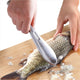 Brosse détartreur de peau de poisson à retrait rapide, râpes à écailles de poisson en acier inoxydable, grattoir, outil de détartrant de nettoyage de cuisine facile