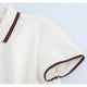 MUJER 2025 robes courtes blanches pour femmes Polo printemps Mini robe femme côtelé à manches courtes femmes robes robes élégantes