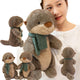 Écharpe de Simulation d'animaux de loutre, 26/40cm, poupées douces, oreiller, jouets, décoration de bureau, de maison, cadeaux d'anniversaire et de noël amusants pour bébé, nouvelle collection