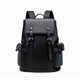 Sac à dos en cuir solide de luxe pour hommes, sac d'école de grande capacité pour hommes, sac à dos pour ordinateur portable de voyage d'affaires, nouvelle mode