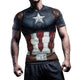 Chemises de Compression pour hommes, T-Shirt de Cosplay araignée de bande dessinée à manches courtes, haut de super-héros élastique, vêtements de sport de Fitness, vêtements d'halloween