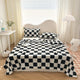 Couverture en flanelle à motif damier, 1 pièce, douce et confortable, pour sieste, canapé-lit, bureau, adaptée à tous