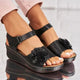 Femmes sandales d'été chaussures légères antidérapantes pour femmes Sexy respirant sans lacet classiques chaussures compensées femmes sandales femme