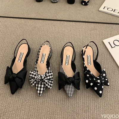 Baotou-Sandales pointues à talons bas pour femmes, bride fine, talons hauts, mode estivale, 2022