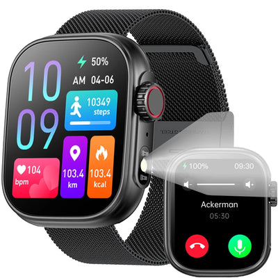 Montre connectée ZW39, moniteur de fréquence cardiaque et de pression artérielle, étanche, écran HD, 2024