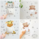 Autocollants muraux décoratifs pour chambre d'enfant : girafe, ours, éléphant, étoile – Décoration autocollante pour la maison, papier peint décoratif pour bébé