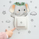 Autocollants muraux décoratifs pour chambre d'enfant : girafe, ours, éléphant, étoile – Décoration autocollante pour la maison, papier peint décoratif pour bébé