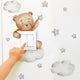 Autocollants muraux décoratifs pour chambre d'enfant : girafe, ours, éléphant, étoile – Décoration autocollante pour la maison, papier peint décoratif pour bébé