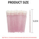 Ensemble de pinceaux à lèvres en cristal, baguettes de brillant à lèvres, applicateurs pour Extension de cils, pinceaux de maquillage, outils de beauté, vente en gros, 300/500 pièces