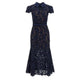 Robe midi en dentelle à fleurs d'été pour femmes, robe de plage bohème, robe de vacances à broderies florales, robes longues pour filles, robes de fête