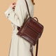 Cuir véritable femmes sac à dos bandoulière sac à bandoulière mode femme dame peau de vache livre scolaire ordinateur portable sacs de messager sacs à dos