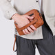 Pochette pour hommes portefeuille Long Mini épaule en cuir PU sac à main porte-carte croisée téléphone nécessaire pochette main Porter petit sac