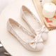 Chaussures plates creuses respirantes avec nœud pour femmes, chaussures à bout rond à enfiler, confortables et élégantes, 39 chaussures élégantes de Style coréen