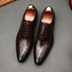Chaussures provoqué faites à la main pour hommes, chaussures d'affaires de mariage brogues, cuir véritable, mode de luxe, nouveau style britannique, tendance masculine, 2024