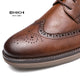 BHKH 2025 automne homme chaussures habillées en cuir véritable à lacets hommes chaussures décontractées intelligent affaires bureau travail chaussures hommes chaussures