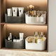 Organisateur de cosmétiques mat, salle de bains, chambre à coucher, rangement de bureau pour maquillage, rouge à lèvres, parfum, soins de la peau, boîte de rangement intégrée