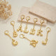 Porte-clés à bulles dorées pour femmes, breloque de sac à lettres, bricolage de sacs à main Alphabet, pendentif de sac à dos d'école, cadeau, accessoires clés