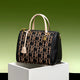 Sac à bandoulière de grande capacité pour femmes, sac à bandoulière Vintage classique avec lettres Design, couleur unie