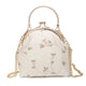Vintage broderie dentelle fleurs coquille serrure sacs à main pour femmes sac de mariage petite chaîne femmes épaule sac à bandoulière sacs à franges