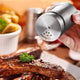 Shaker à Épices en Acier Inoxydable, Pot d'Assaisonnement pour Camping, Sel, Sucre, Gadget Rotatif de Cuisine, Belle