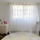 Rideaux en Tulle blanc brillant avec étoiles argentées, pour chambre d'enfants, modernes et mignons, en Voile, pour traitement de fenêtre, pour salon, WP234C