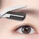 Ciseaux de coupe de sourcils en acier inoxydable, avec peigne intégré, outil de toilettage précis rose/blanc/noir, créant des sourcils parfaits