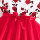 Filles vêtements d'été Style décontracté vêtements volants imprimé fleur nœud papillon fête d'anniversaire robe de concours décontracté vacances élégant