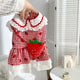 Robe de printemps, sac à dos à fraises, dessin animé mignon, chien de petite et moyenne taille, vêtements pour animaux de compagnie, vêtements pour chiots