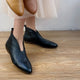 Chaussures Femme 2026 – Bottines Rétro Modernes Grande Taille pour Femme, Bout Pointu Cousu, Faciles à Enfiler, Talon Bas, Chaussures d'Extérieur pour Femme