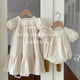 Vêtements assortis pour la famille, robe d'été pour enfants, vêtements de princesse brodés, barboteuses douces pour bébés filles, 16%
