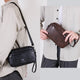 Pochette pour hommes portefeuille Long Mini épaule en cuir PU sac à main porte-carte croisée téléphone nécessaire pochette main Porter petit sac