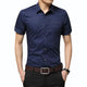 2025 été nouvelle chemise pour hommes marque de luxe hommes coton manches courtes robe chemise col rabattu Cardigan chemise hommes vêtements