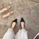 Baotou – sandales plates en maille respirante avec nœud papillon pour femmes, chaussures d'été à talons bas et pointus