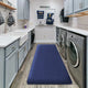 Tapis de sol épais absorbant pour salle de bain, en flanelle, à séchage rapide, antidérapant, longue bande épaisse, pour cuisine, salle de bain