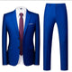 (Blazer + pantalon) hommes Banquet marié costume de mariage 2 pièces mâle formel affaires Social bal fête couleur Pure smoking robe ensemble