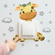 Autocollants muraux décoratifs pour chambre d'enfant : girafe, ours, éléphant, étoile – Décoration autocollante pour la maison, papier peint décoratif pour bébé