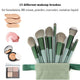 Ensemble de pinceaux de maquillage, 13 pièces, éponge de maquillage cosmétique, boîte de nettoyage, outil de beauté, fard à paupières, Blush, pinceaux professionnels