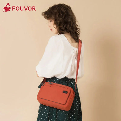 Fouvor nouvelle mode Oxford tissu femmes sacs imperméable en Nylon fermeture éclair sac à bandoulière en plein air voyage Sport sac à bandoulière 2802-12