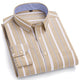 Chemises Oxford à manches longues pour hommes, 100% coton, décontracté, Plaid doux, coupe régulière, robe formelle, chemisier social, vêtements masculins S-7XL