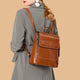 Cuir véritable femmes sac à dos bandoulière sac à bandoulière mode femme dame peau de vache livre scolaire ordinateur portable sacs de messager sacs à dos