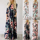 Femmes été imprimé fleuri Maxi 2025 ample blanc Boho Robe de plage femmes Vintage soirée longue Robe robes femme Robe